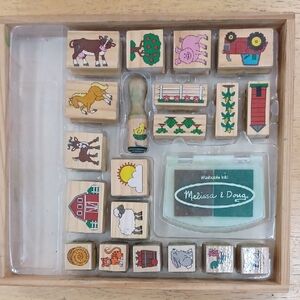 Melissa & Doug Farm Adventure Stamp Set - Multicolor